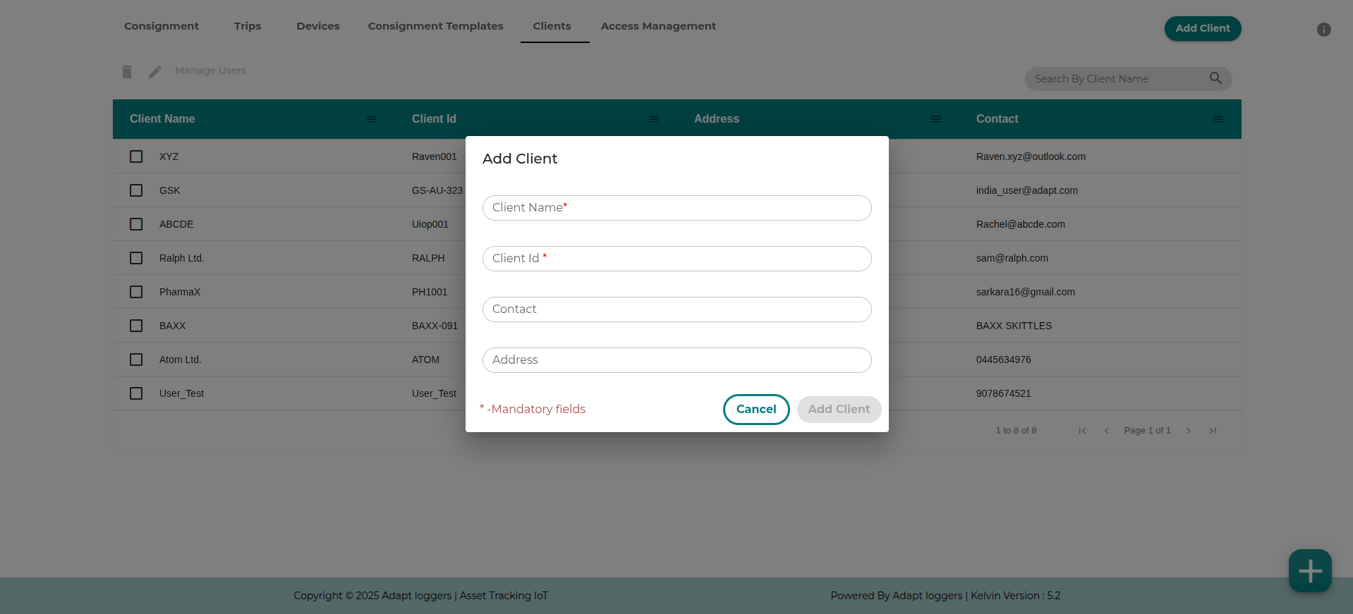 Add Client