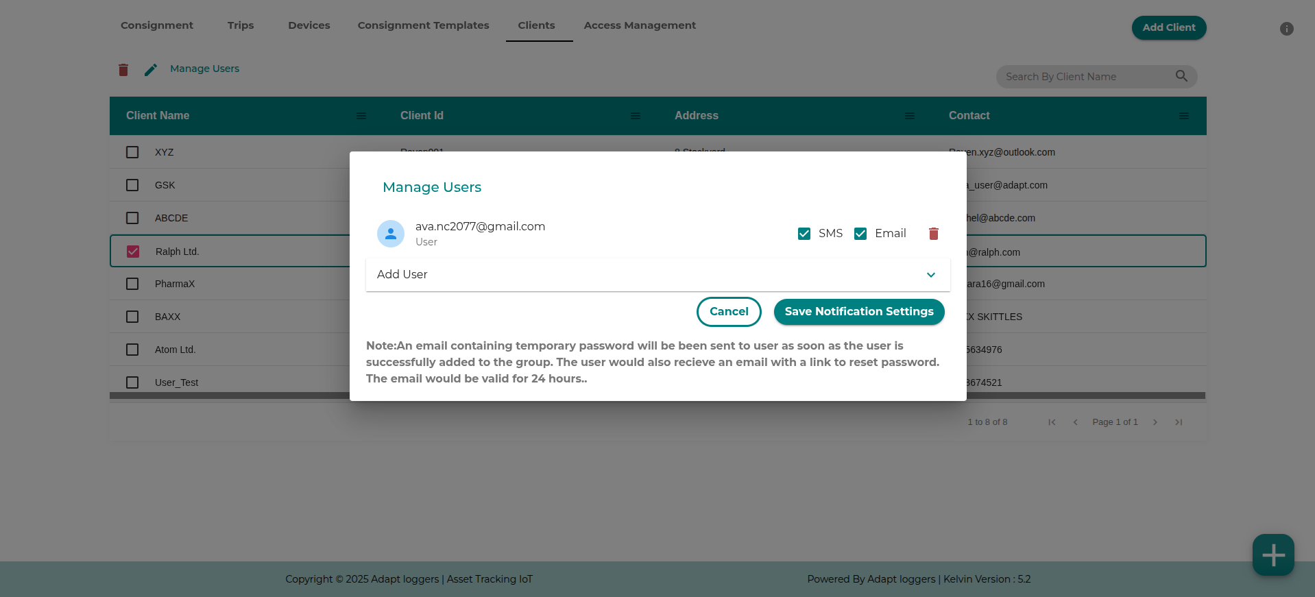 Manage User